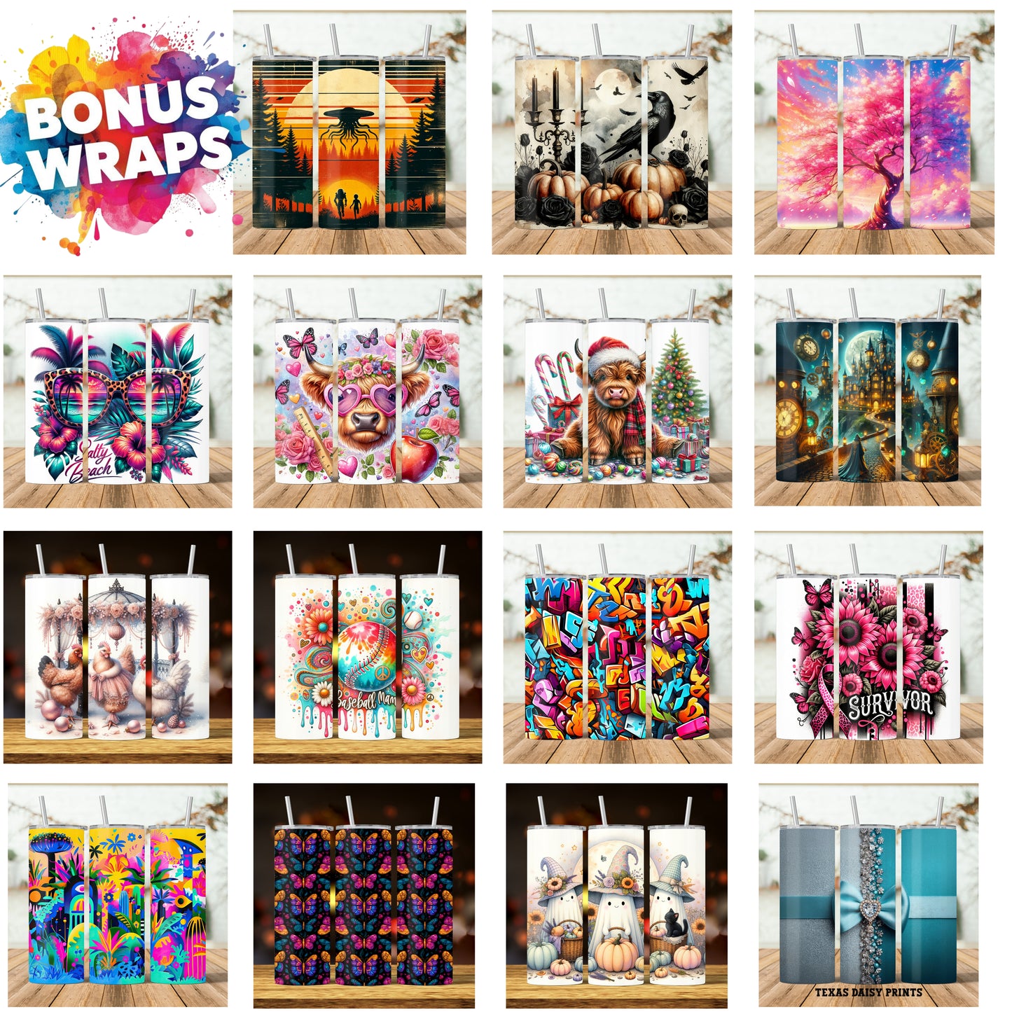 Chicken Farm Flock Crazy Chickens 20oz Skinny Tumbler Seamless Sublimation Design Templates,Straight PNG Digital Download