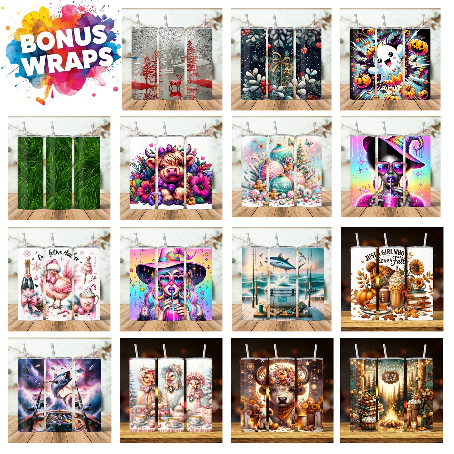 Witch Tumbler Wrap, 20 oz Skinny Tumbler Sublimation Design, Halloween Tumbler Wrap, Happy Halloween PNG, Cauldron Tumbler, Digital Download