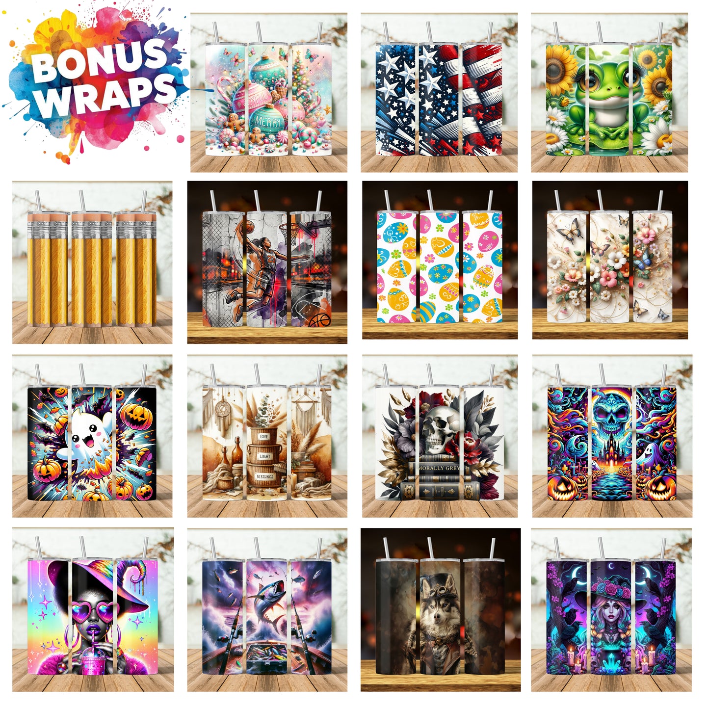 Just a Girl Who Loves Fall Tumbler Wrap, Seamless Books Pumpkins 20oz Skinny Tumbler Sublimation Design PNG, Design Sublimation