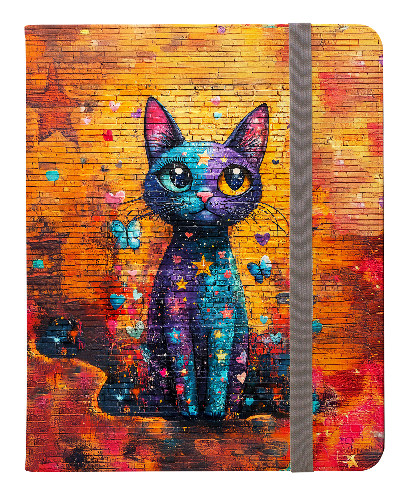 Cosmic Whiskers Urban Starry Sky Cat Protective iPad Pro Folio Case