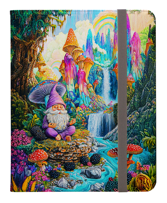 Enchanted Gnome in a Vibrant Mushroom Paradise Protective iPad Pro Folio Case