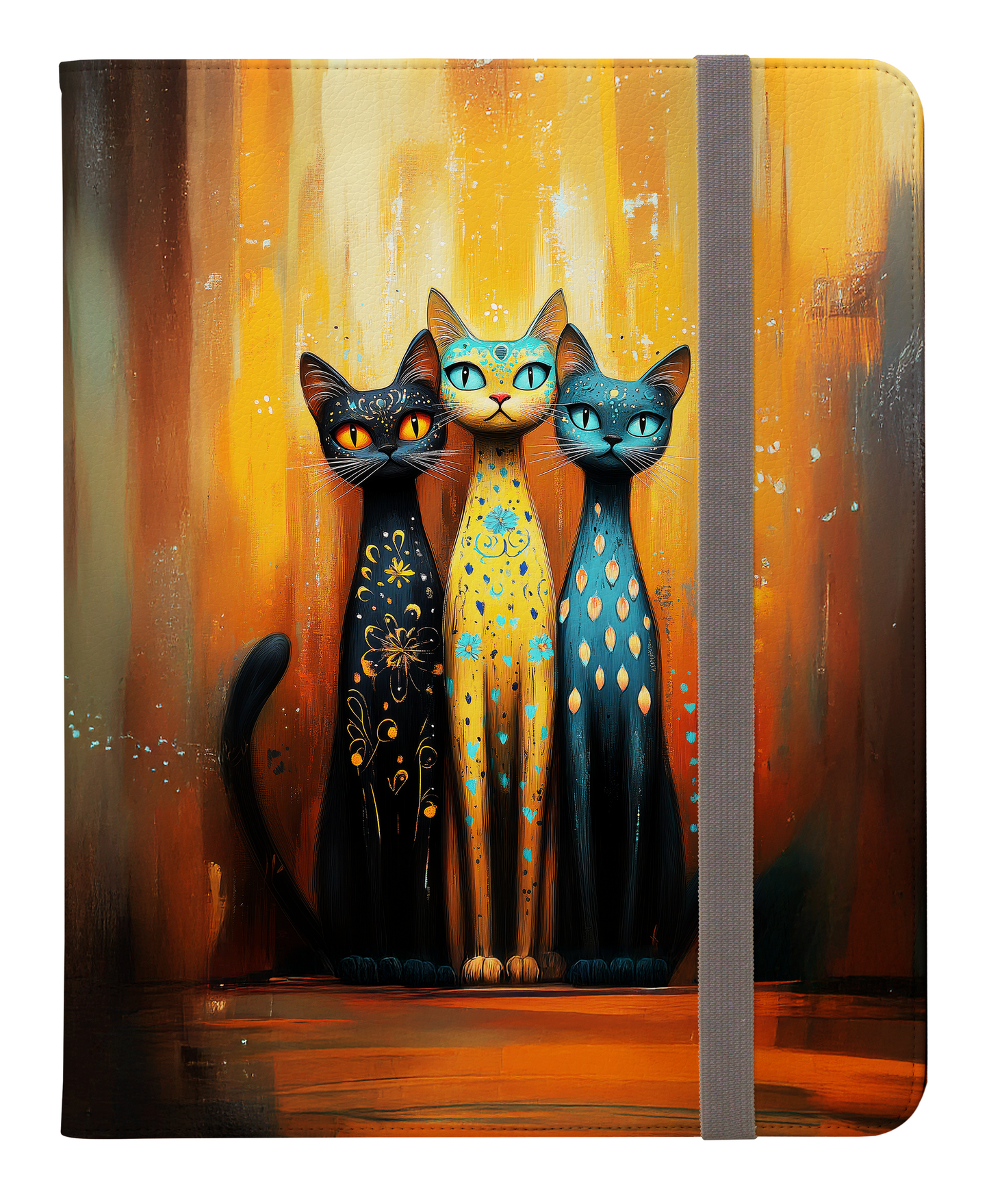 Trio of Mystical Enchanted Cats Protective iPad Pro Folio Case