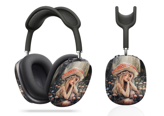 Woodland Nymph Slumbers Beneath a Mushroom's Shade AirPod Max Case Protective Covers