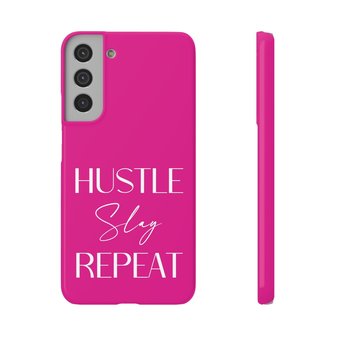 Hustle Slay Repeat - Hot Pink Samsung Slim Cases