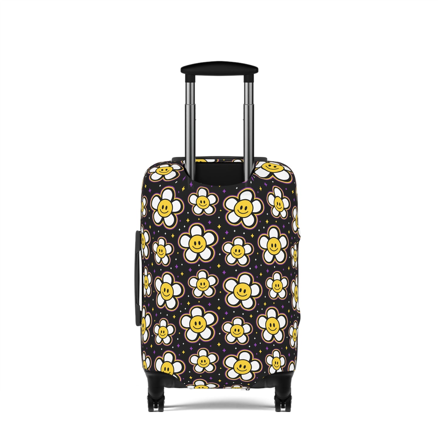 Kids Retro Daisies with Smiley Faces  - Luggage Protector and Cover 3 Sizes