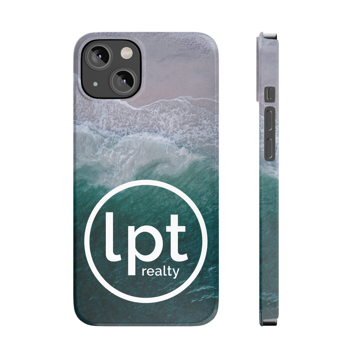 LPT Realty Logo -  Coastal Serenity: Beach and Ocean Bliss Iphone 15-12 Slim Phone Case