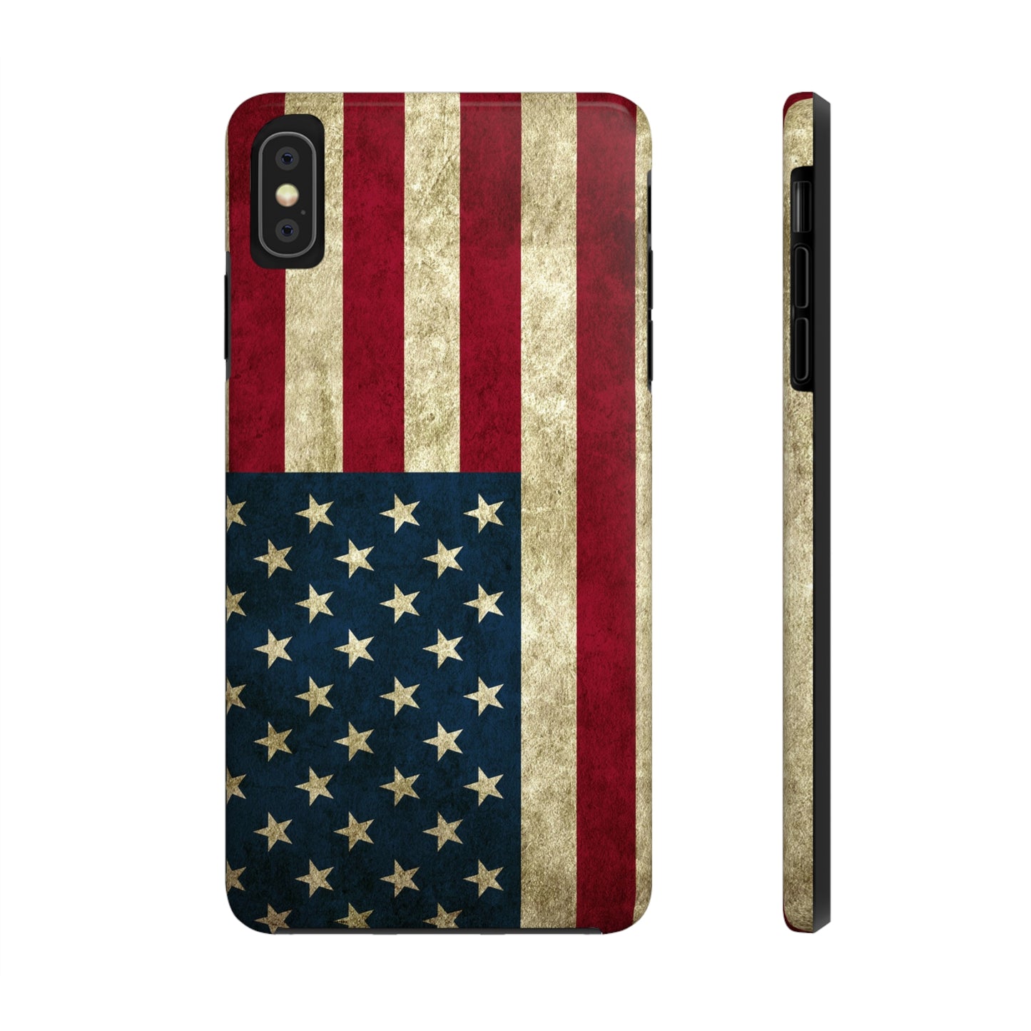 Rugged American Flag Iphone Tough Phone Case