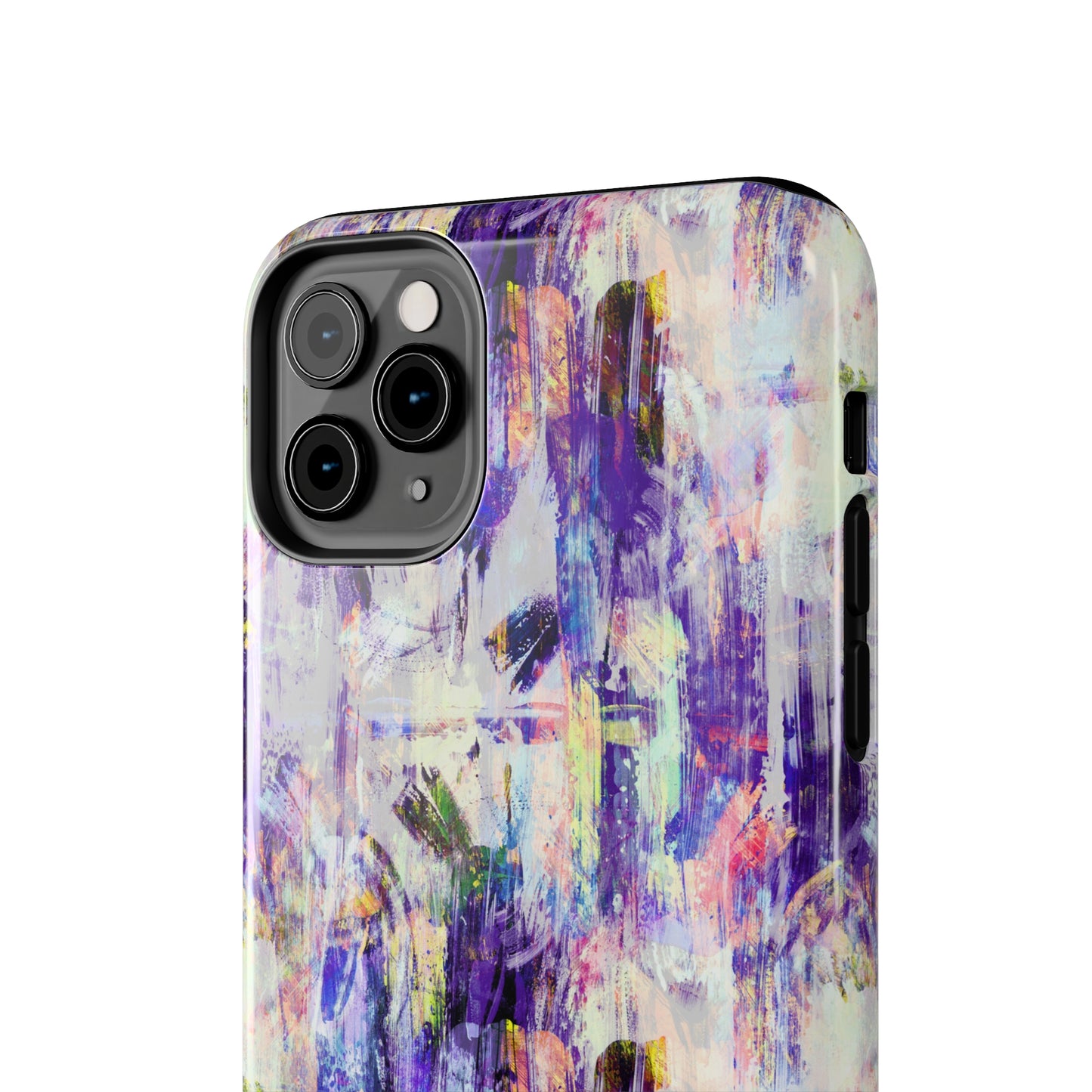 Purple Spring Painted Abstract Iphone Tough Phone Case