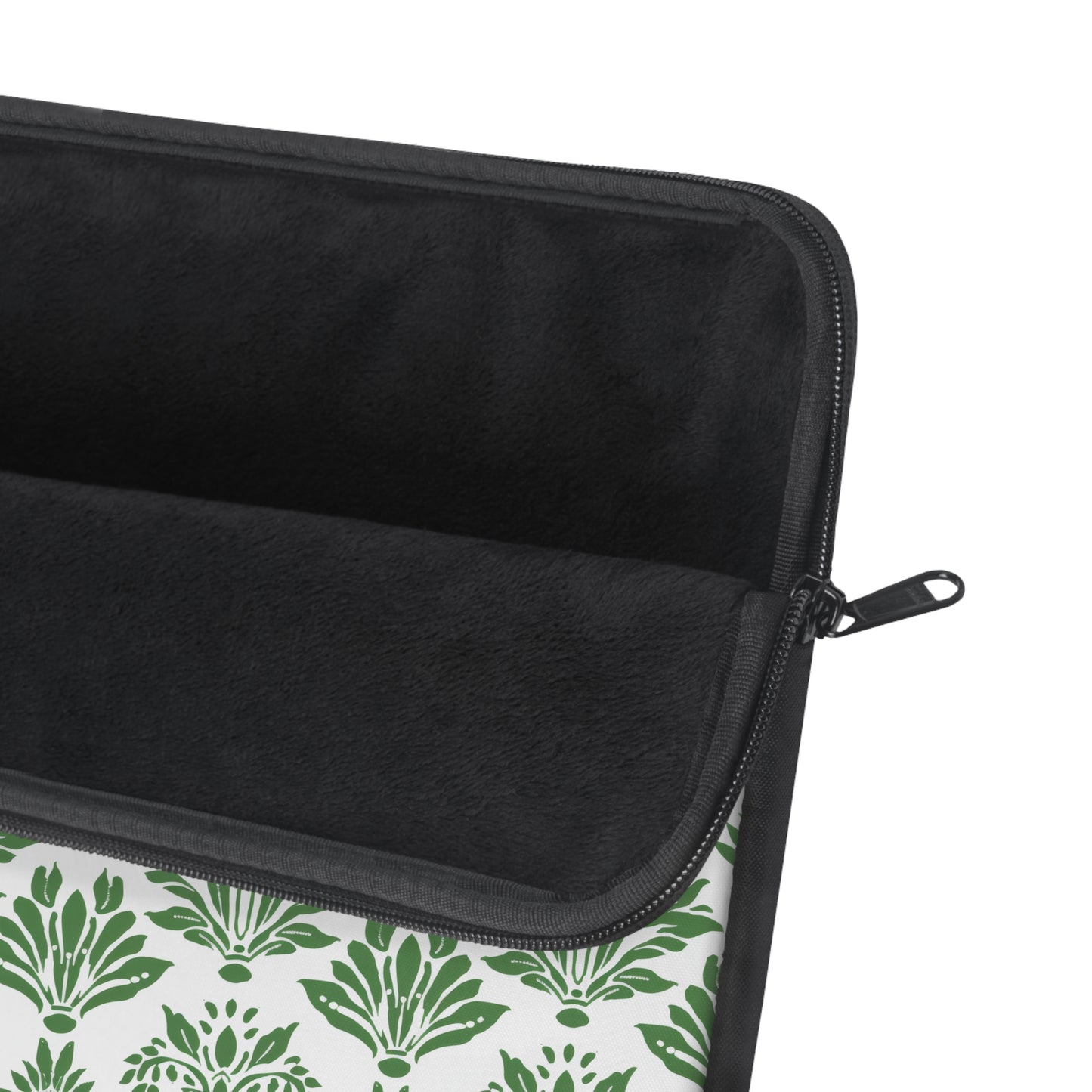 Green Floral Indian Block Print Pattern Laptop or Ipad Protective Sleeve 3 Sizes Available