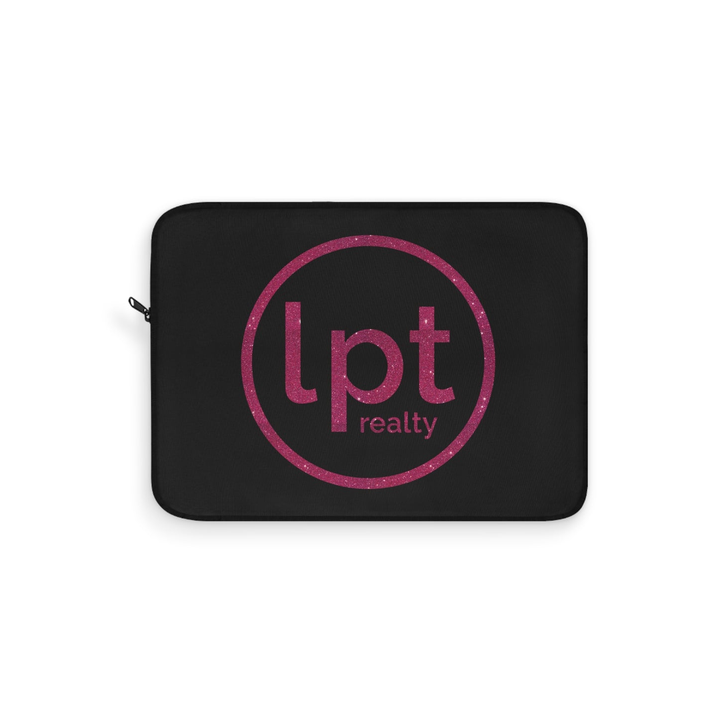 LPT Realty Logo in Pink Sparkle Laptop or Ipad Protective Sleeve 3 Sizes