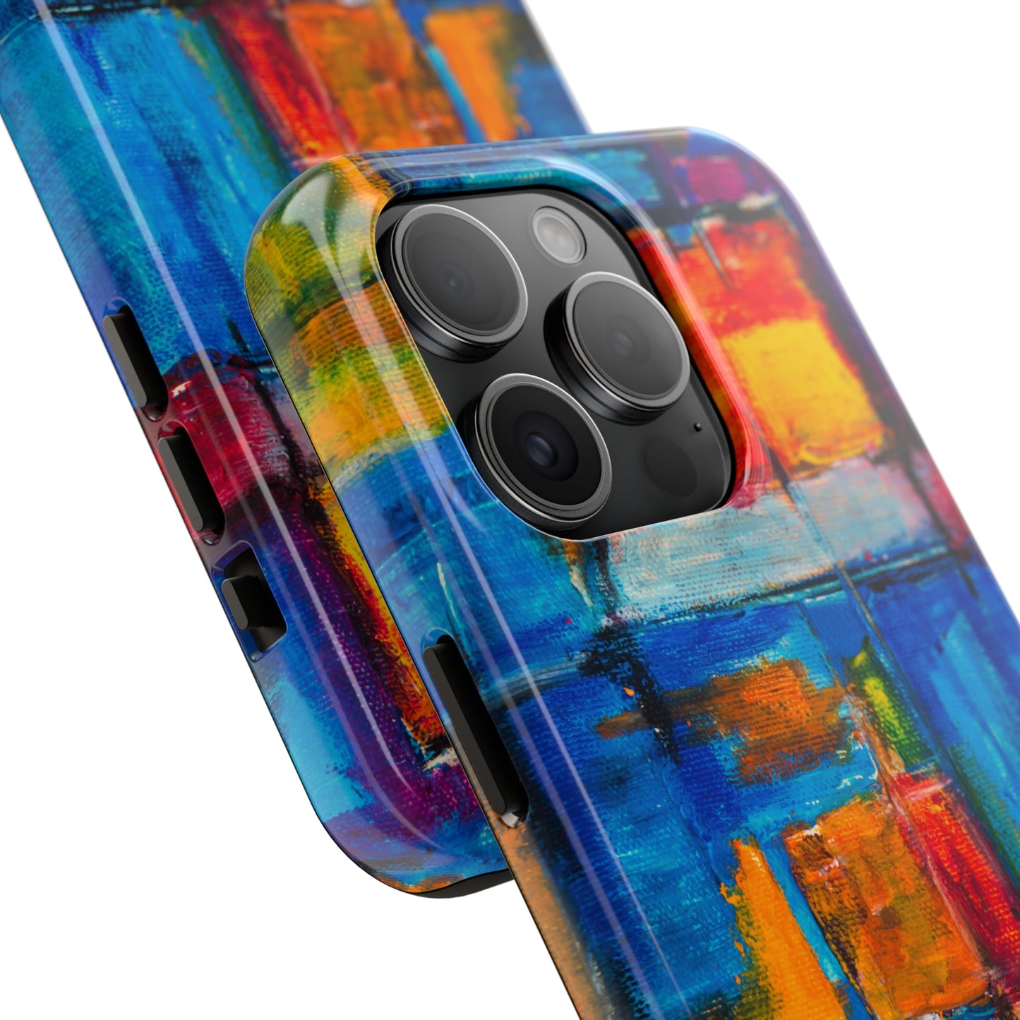 Rainbow Abstract Painting Iphone Tough Phone Case