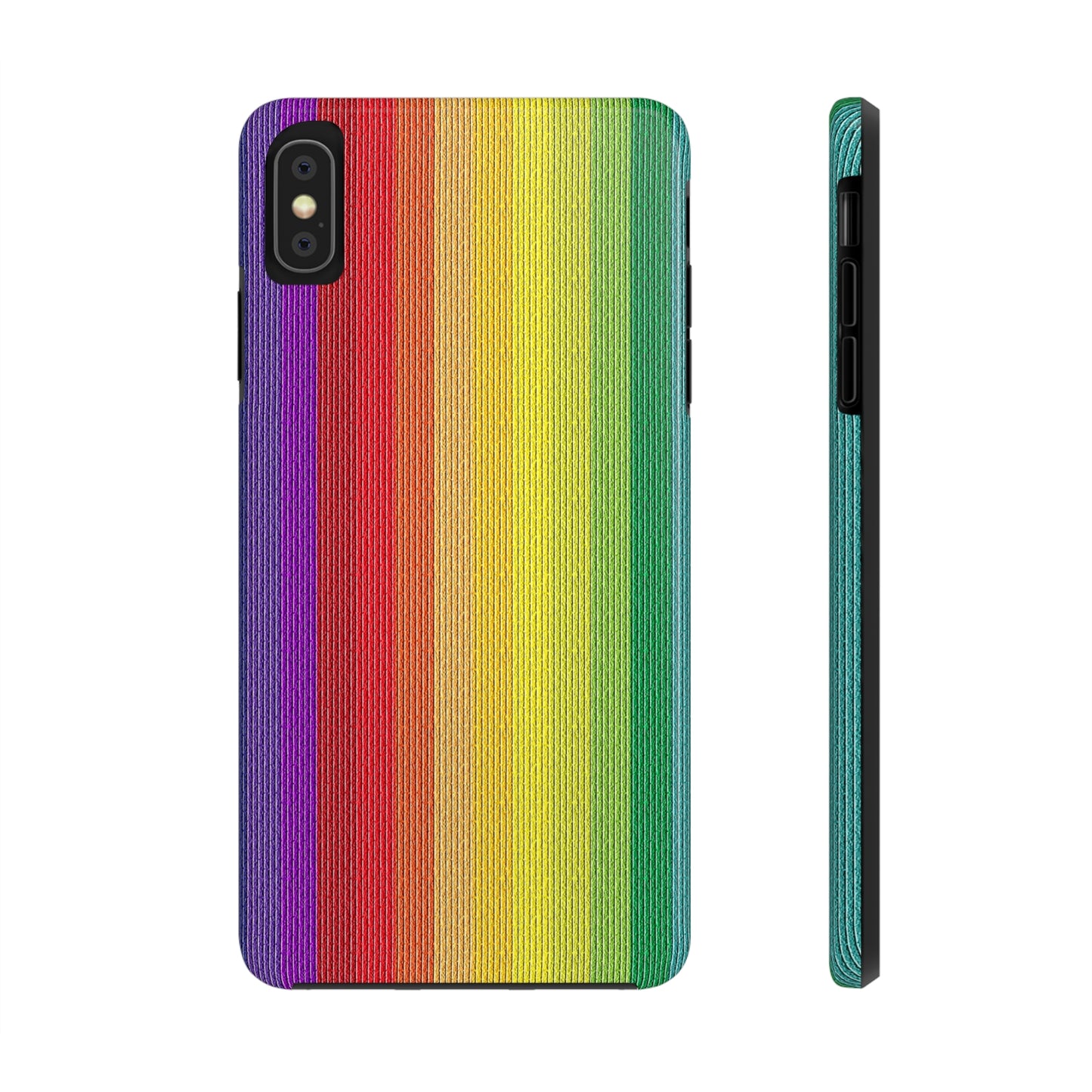 Rainbow Stripe Design Iphone Tough Phone Case