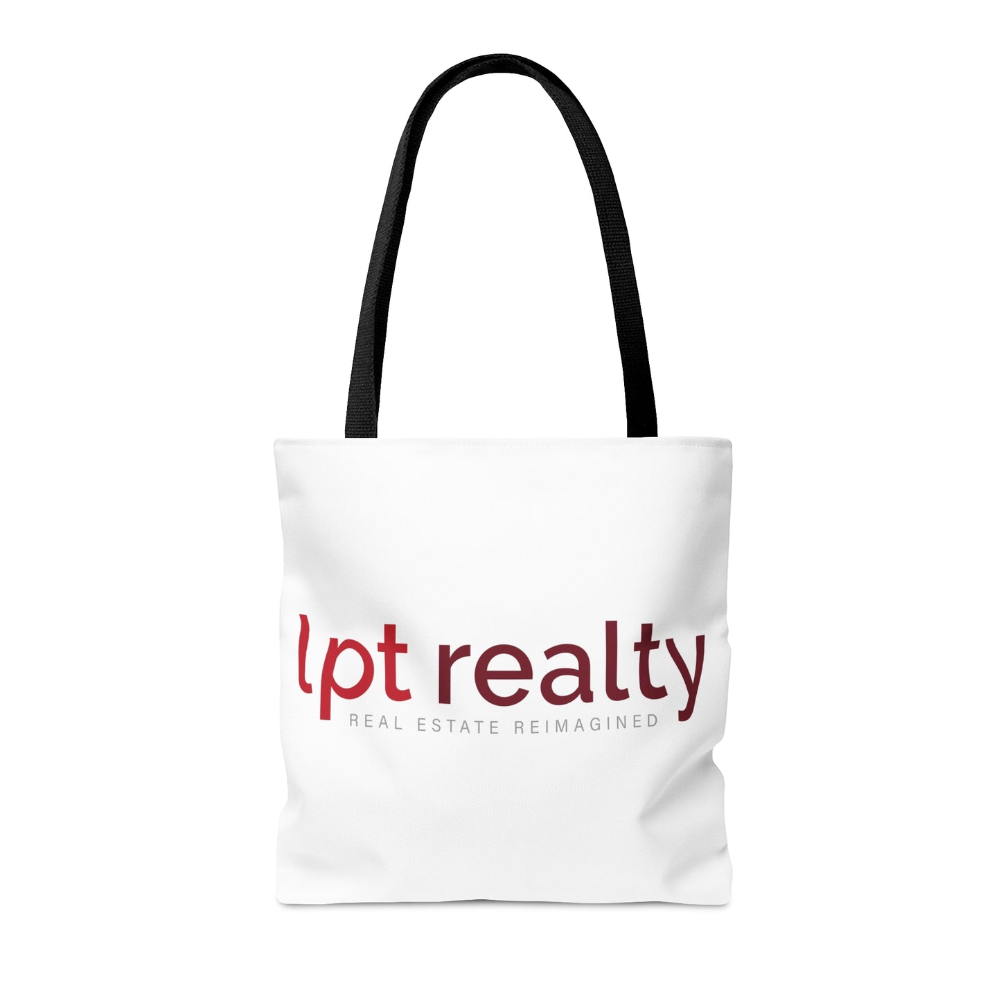 LPT Realty Logo's on Both Sides in Red - Canvas Tote 3 Sizes