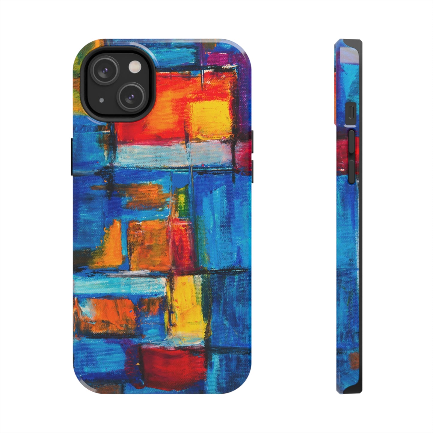 Rainbow Abstract Painting Iphone Tough Phone Case