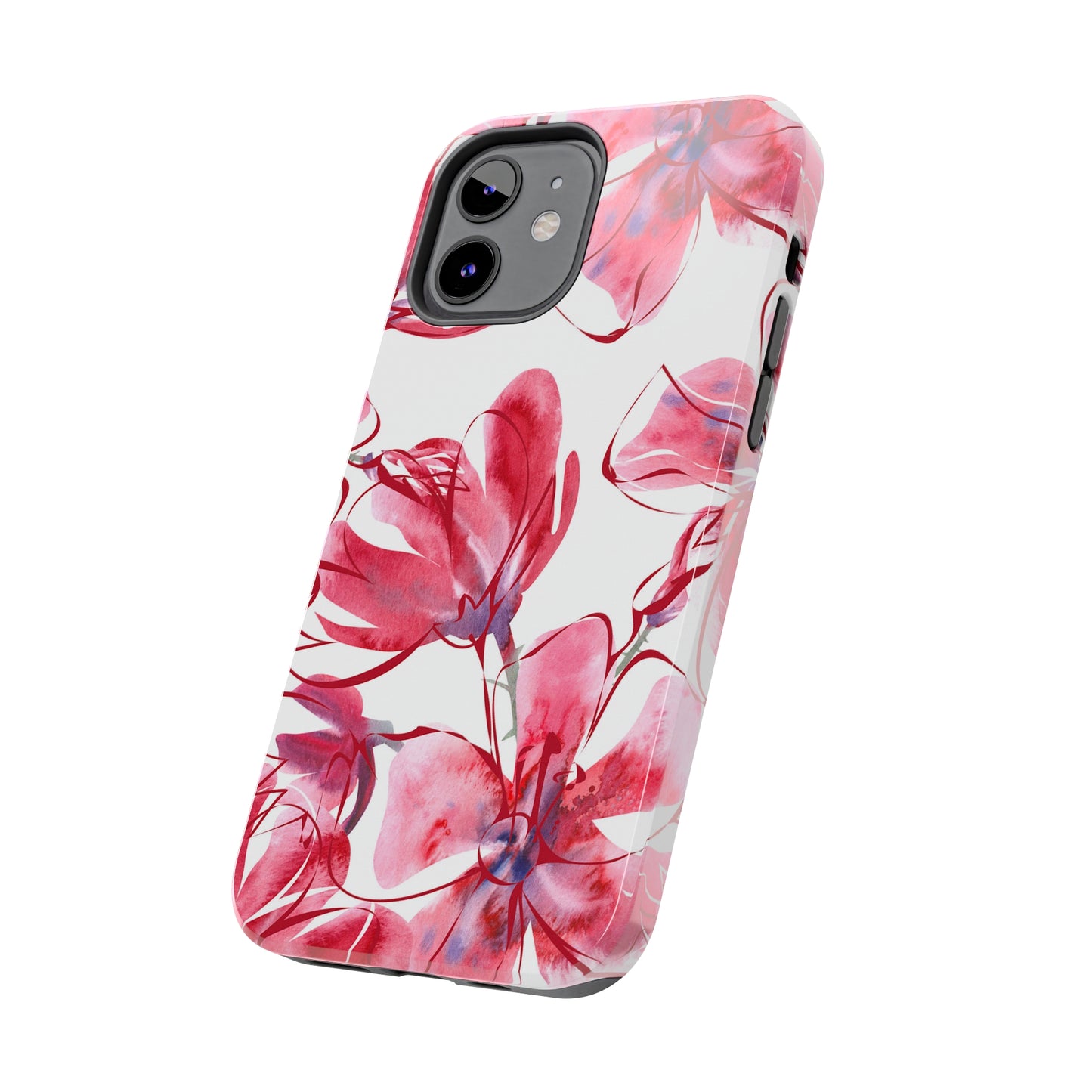 Large Pink Flower Iphone Tough Phone Case