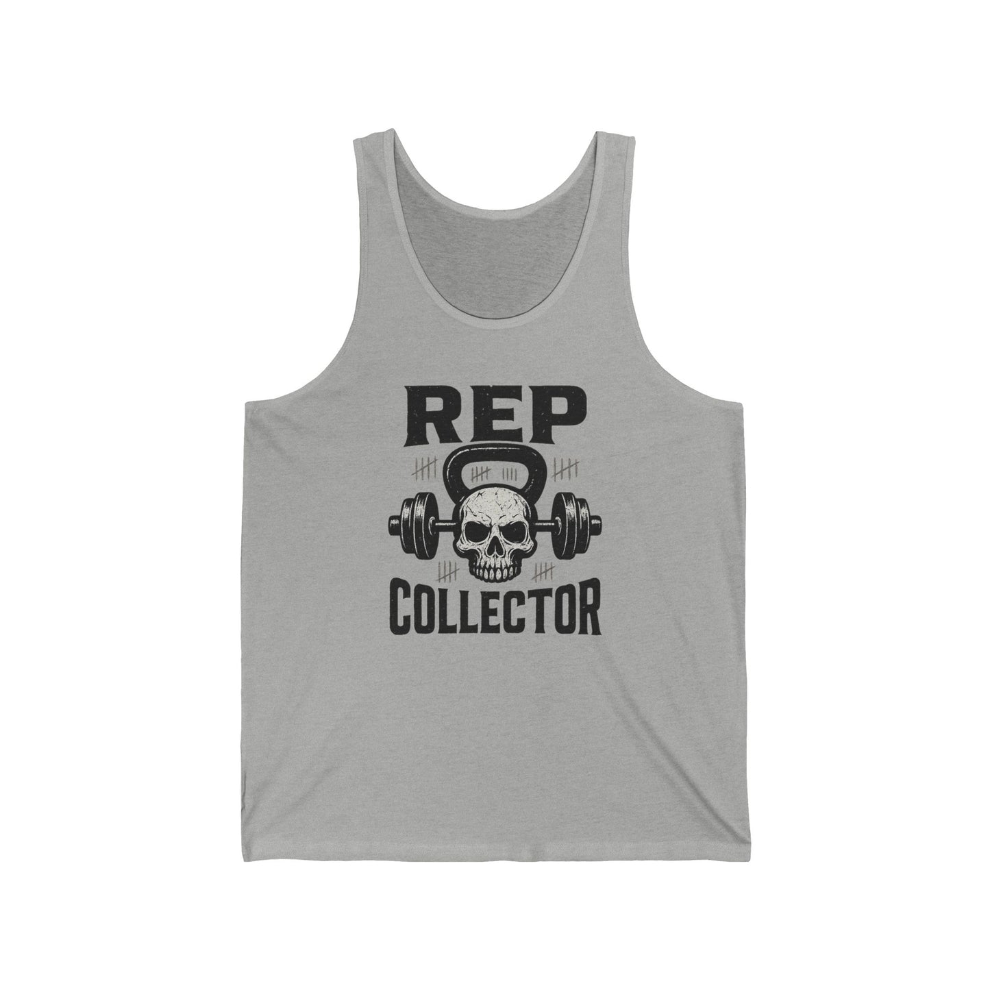 LPT Realty Funny Workout Tank Top Rep Collector, LPT Logo on Back Workout Tank Unisex Jersey Tank
