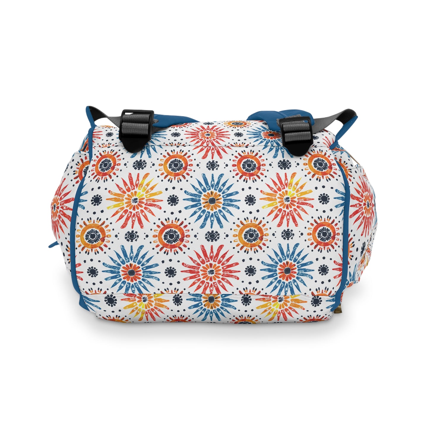 Sunny Burst of Sunflowers in Vibrant Colors Multifunctional Diaper Backpack