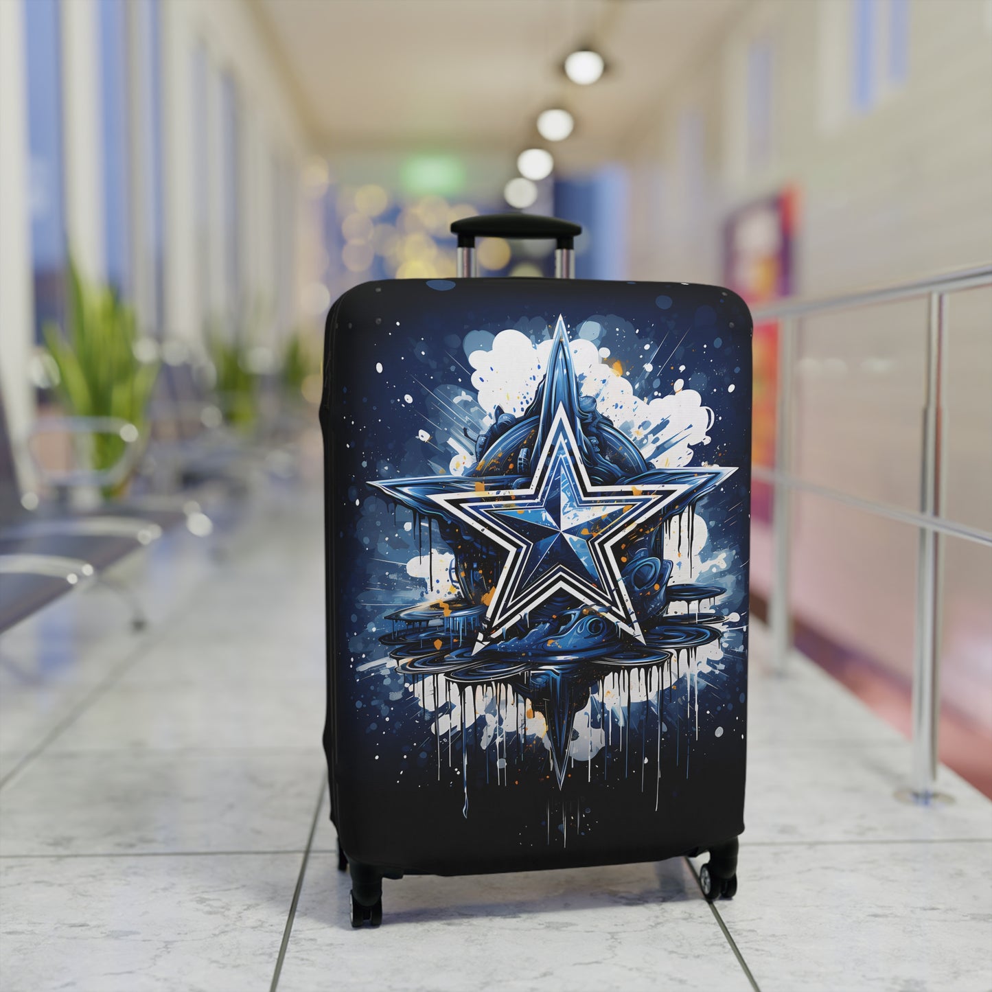 Dallas Cowboys Football Star Design  - Luggage Protector and Cover 3 Sizes