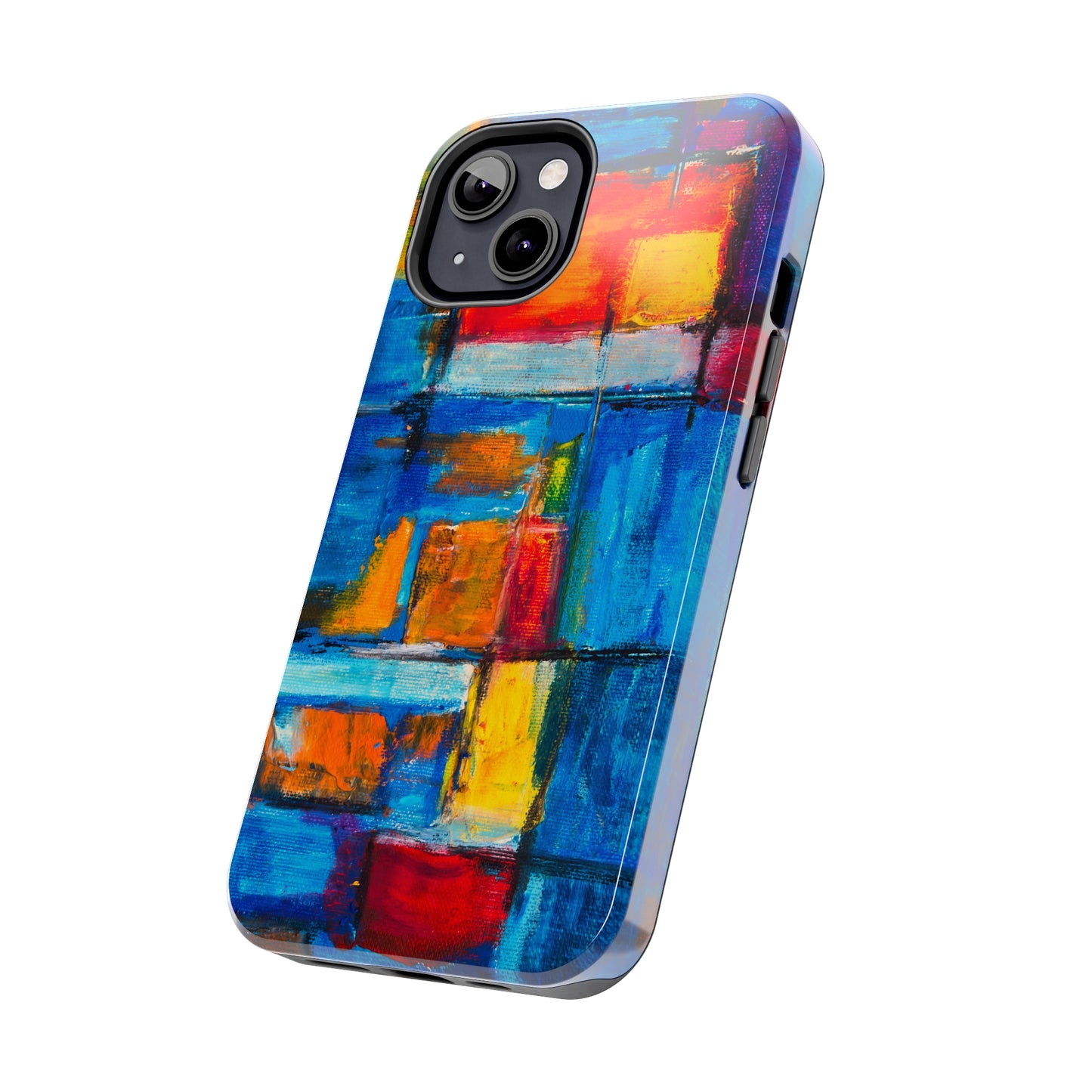 Rainbow Abstract Painting Iphone Tough Phone Case