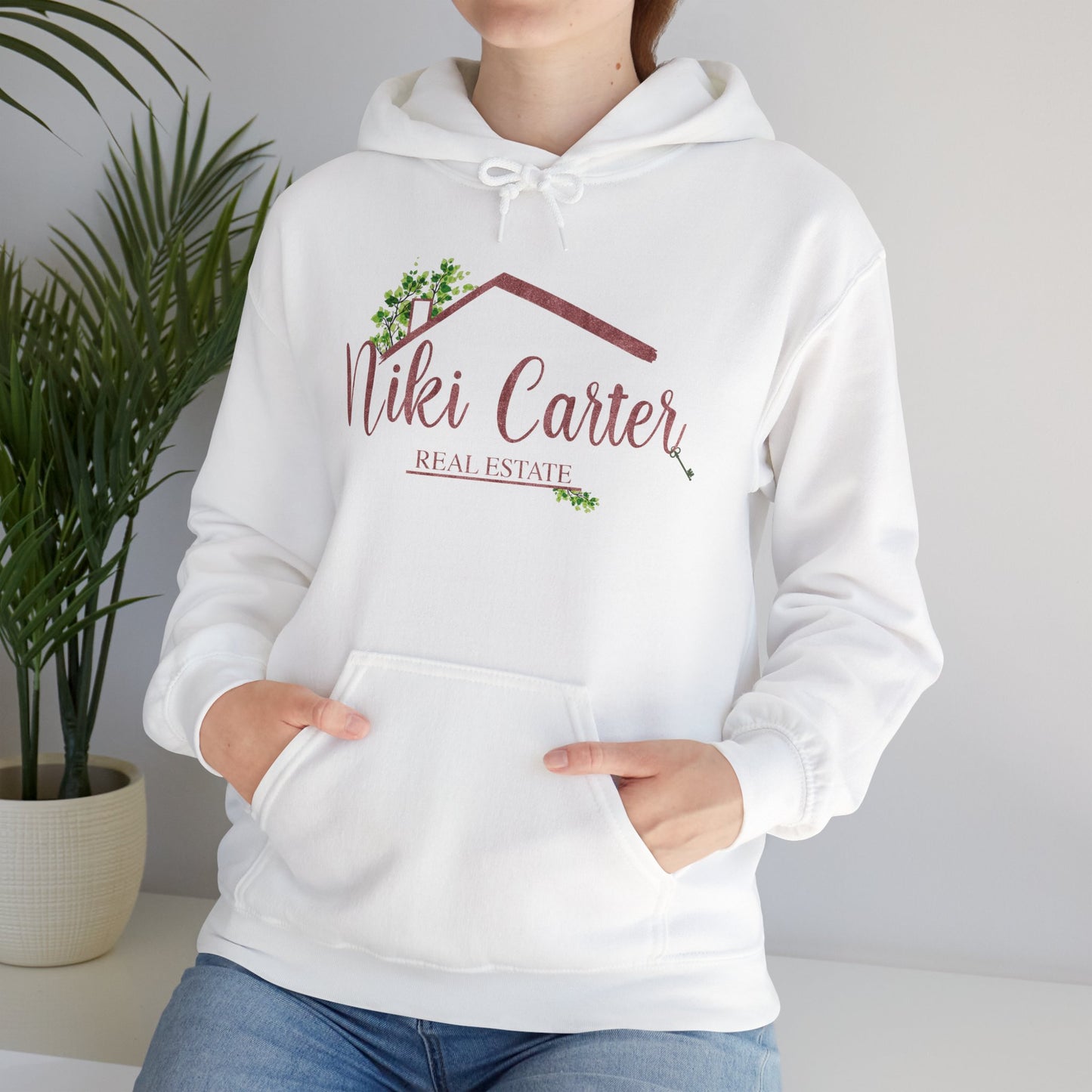 Niki Carter Blush Sparkle Logo -  Hooded Sweatshirt S - 5XL