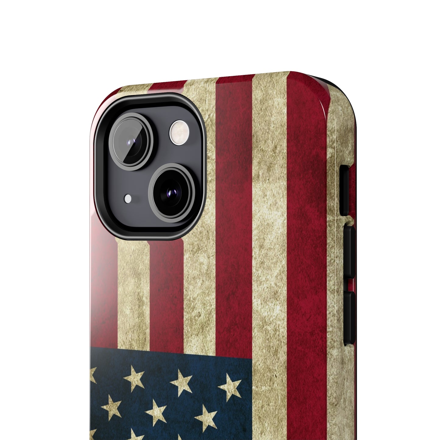 Rugged American Flag Iphone Tough Phone Case