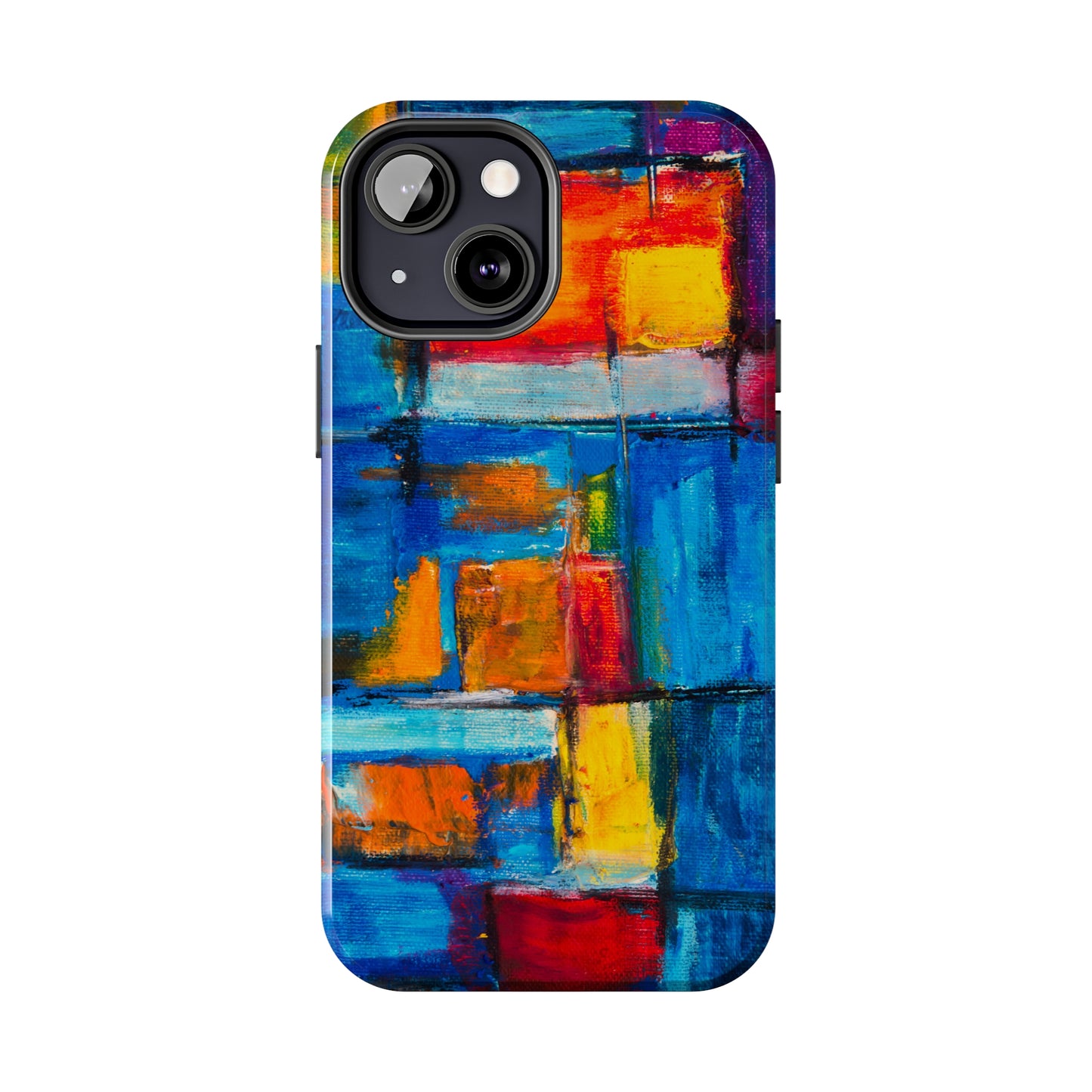 Rainbow Abstract Painting Iphone Tough Phone Case