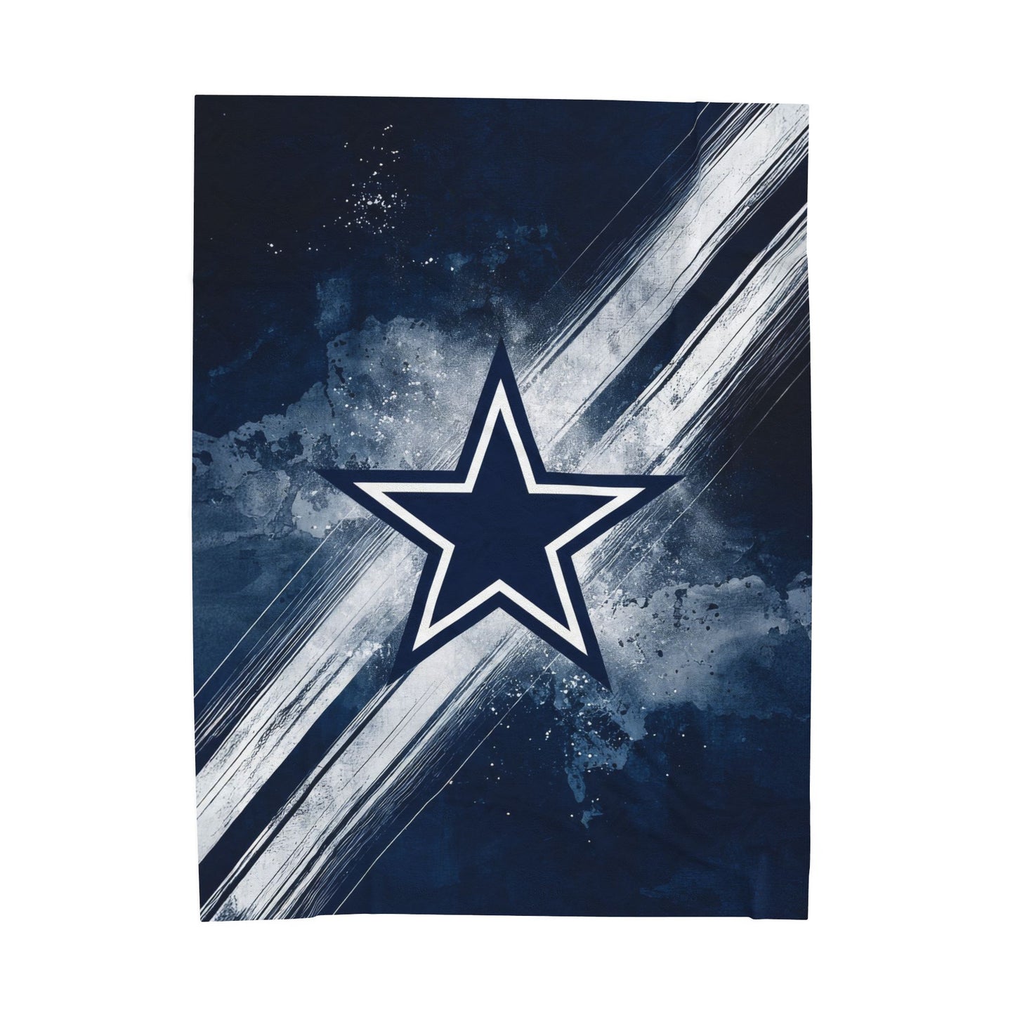 Texas Star Print Velveteen Plush Blanket 3 Sizes