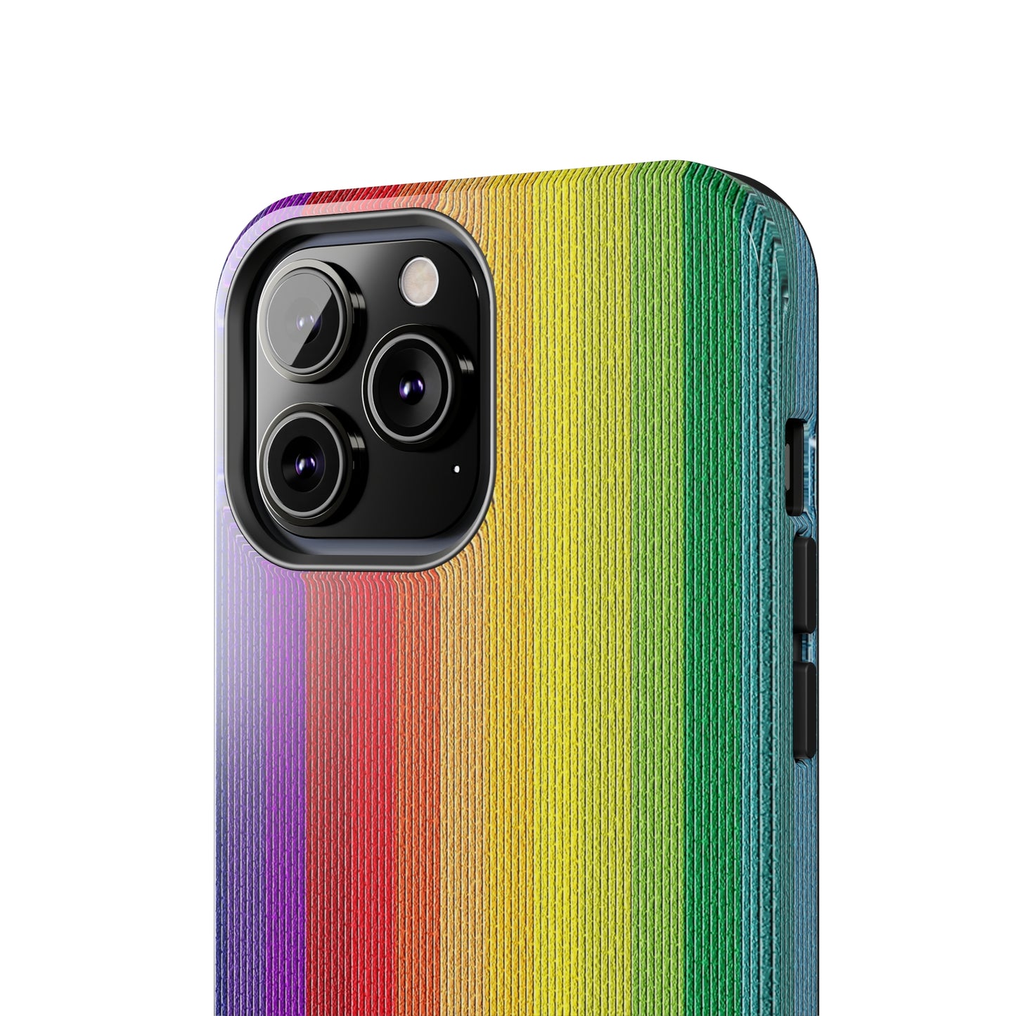 Rainbow Stripe Design Iphone Tough Phone Case