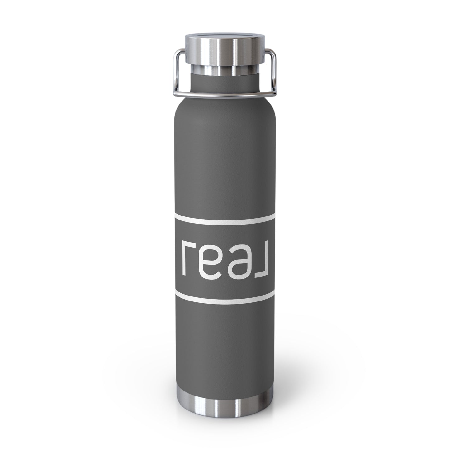 Real Broker Outlined Logo  - 22 oz Copper Vacuum Insulated Bottle Multiple Colors