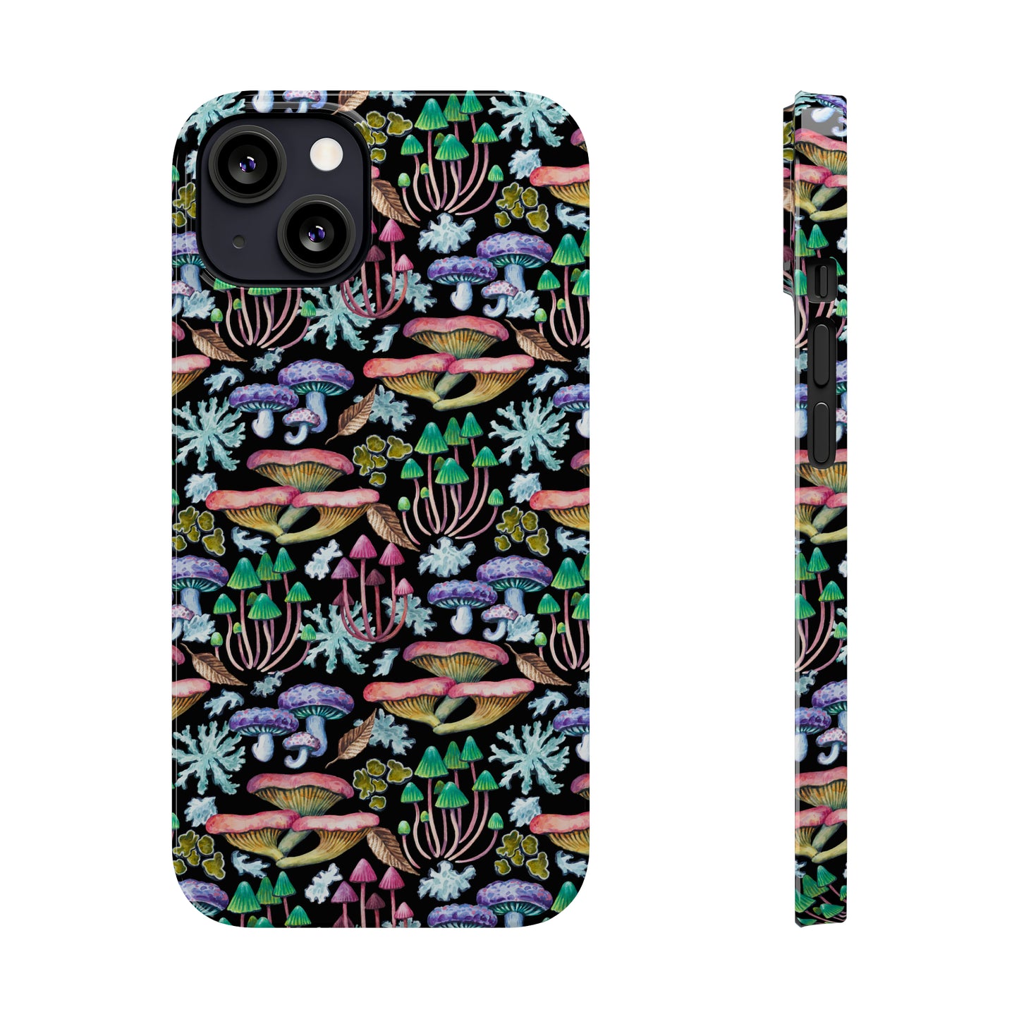 Mushroom Garden Design Iphone 15-12 Slim Phone Case