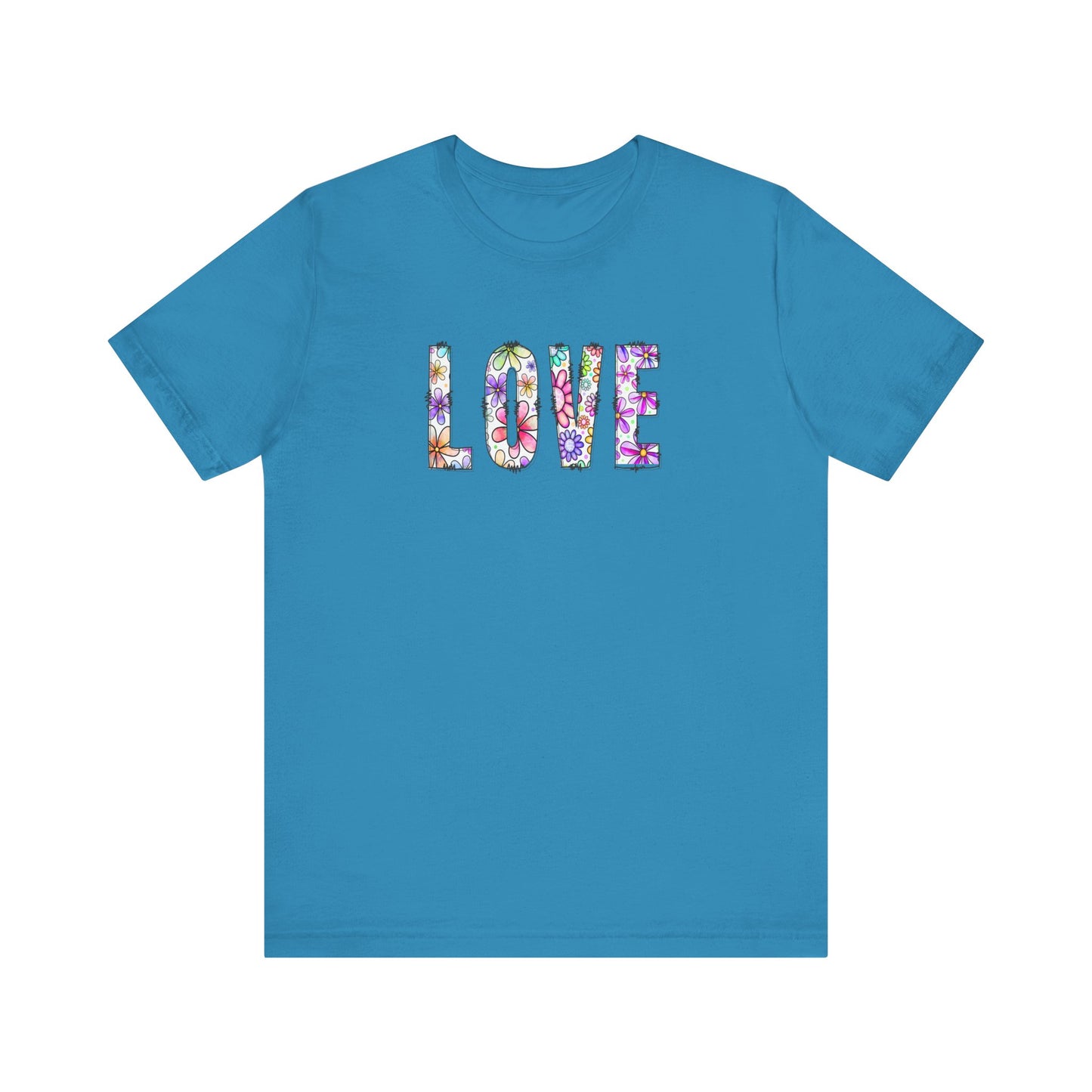 LOVE with Daisy Flowers - Short Sleeve T-Shirt XS-5XL