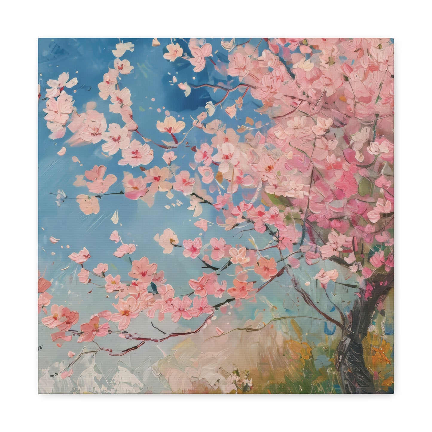 Cherry Blossoms in the Morning Sunrise Print on Canvas Gallery Wraps  - 5 Sizes