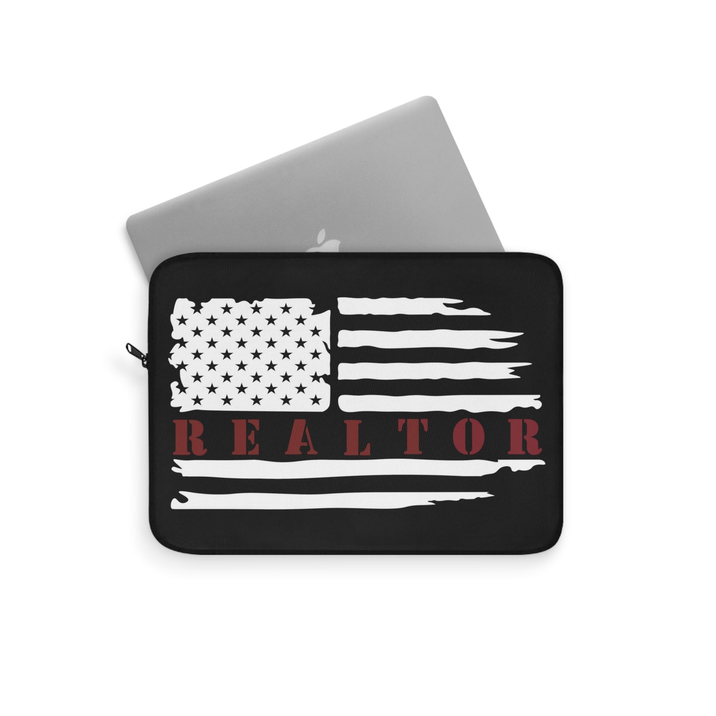 American Flag & Realtor Blue Laptop or Ipad Protective Sleeve 3 Sizes