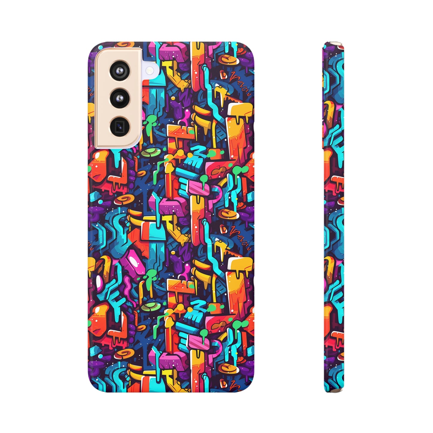 3D Abstract Colorful Street Graffiti Art Design Samsung Slim Cases