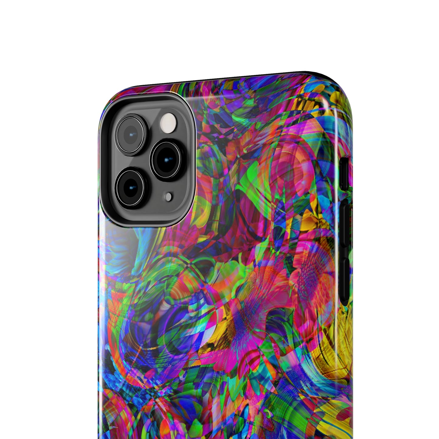 Rainbow Swirls Design Iphone Tough Phone Case