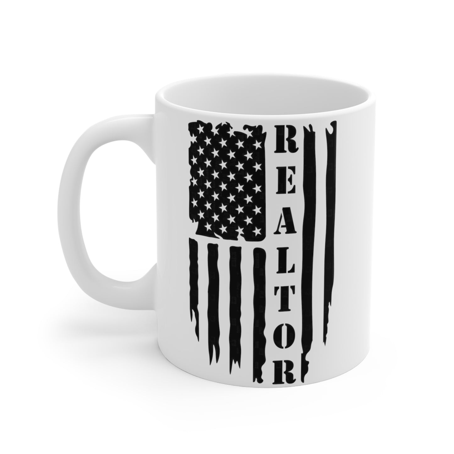 American Flag with Realtor - 11 oz Coffee