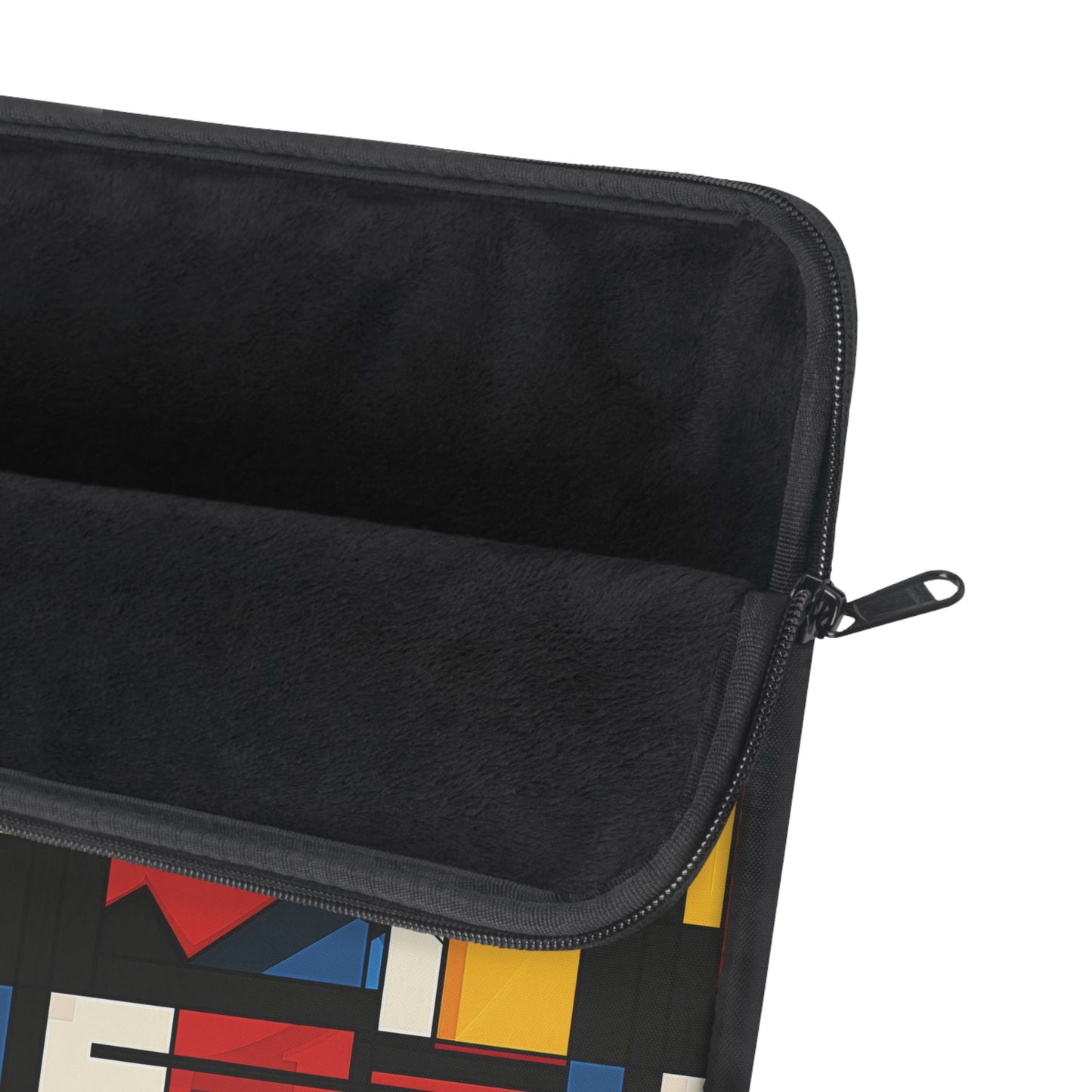 Mondrian-Inspired Bold Primary Colors and Black Lines Abstract Laptop or Ipad Protective Sleeve 3 Sizes Available