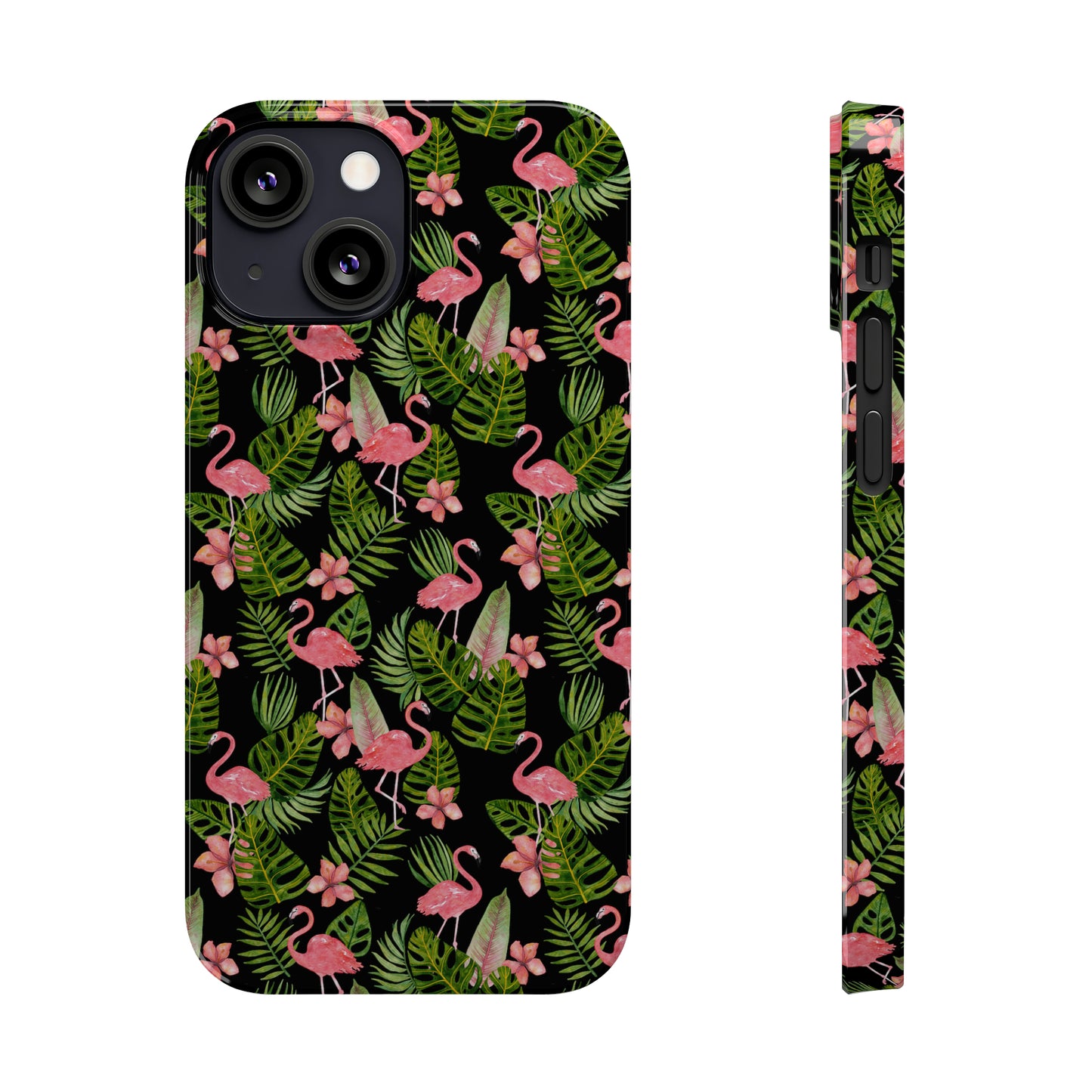 Tropical Flamingos Iphone 15-12 Slim Phone Case