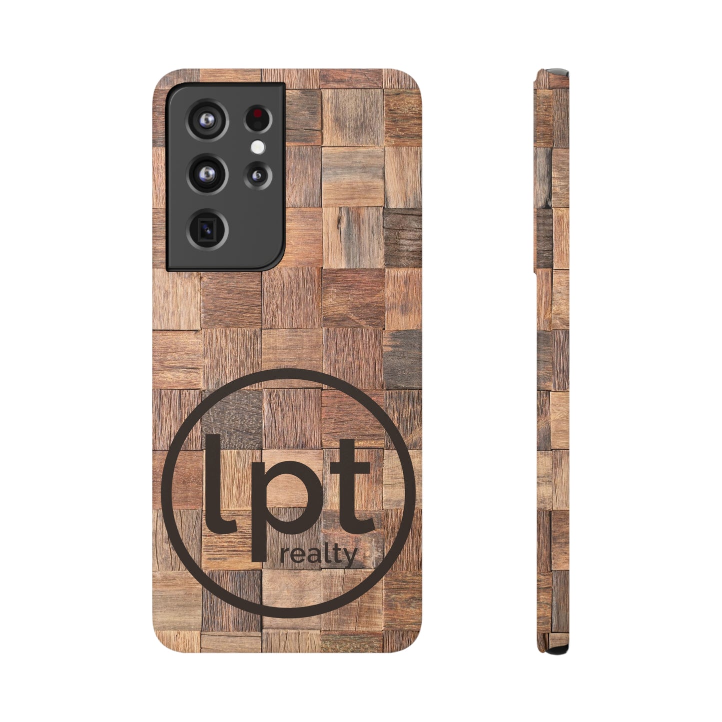 LPT Realty Logo -  Organic Elegance Natural Woven Wood Design Design Samsung Slim Cases