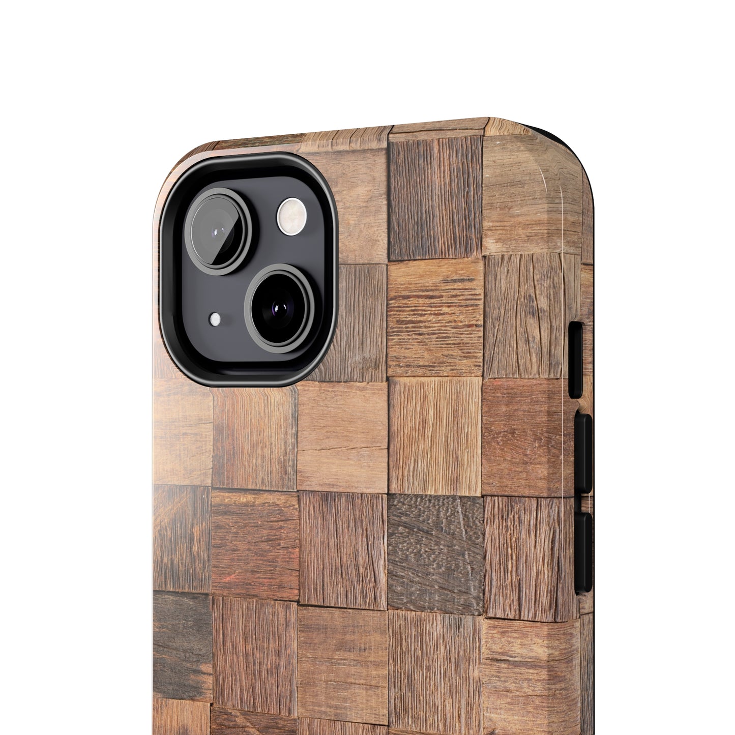 Organic Elegance Natural Woven Wood Design Design Iphone Tough Phone Case