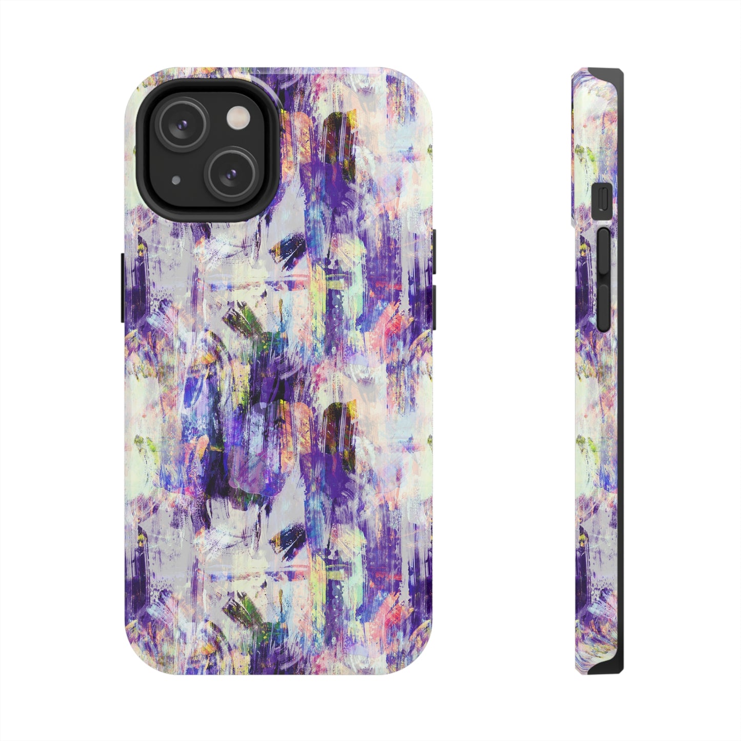 Purple Spring Painted Abstract Iphone Tough Phone Case