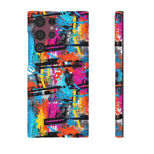 Rainbow Color Abstract Graffiti Design Samsung Slim Cases