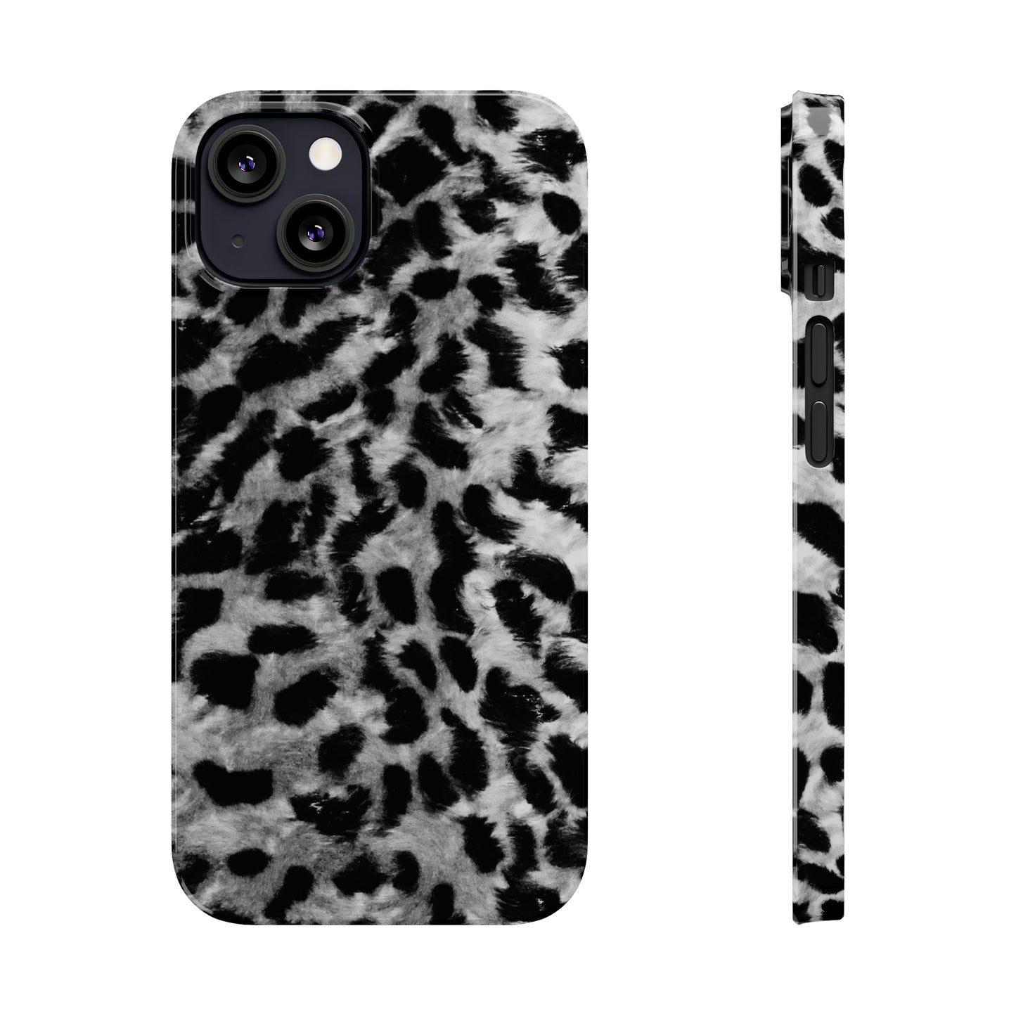 Leopard Fur Print Iphone 15-12 Slim Phone Case