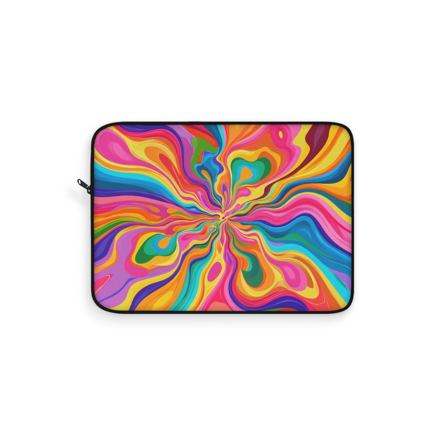 Color Rainbow Fusion Swirl Laptop or Ipad Protective Sleeve 3 Sizes Available