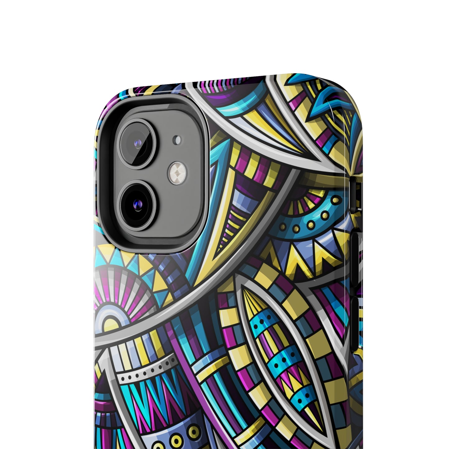 Tribal Colorful Abstract Design Iphone Tough Phone Case