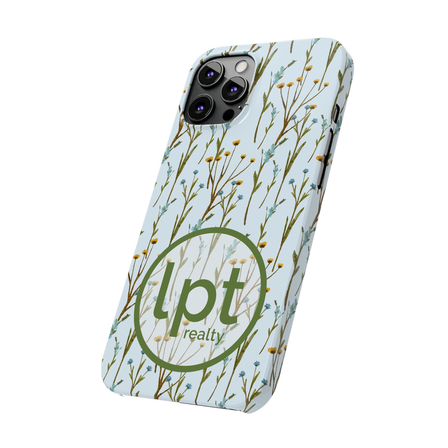 LPT Realty Logo -  Wildflowers Design Iphone 15-12 Slim Phone Case