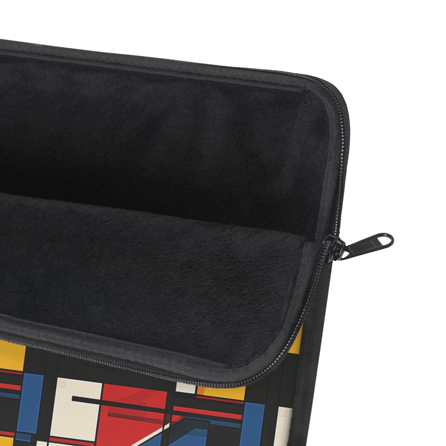 Mondrian-Inspired Bold Primary Colors and Black Lines Abstract Laptop or Ipad Protective Sleeve 3 Sizes Available