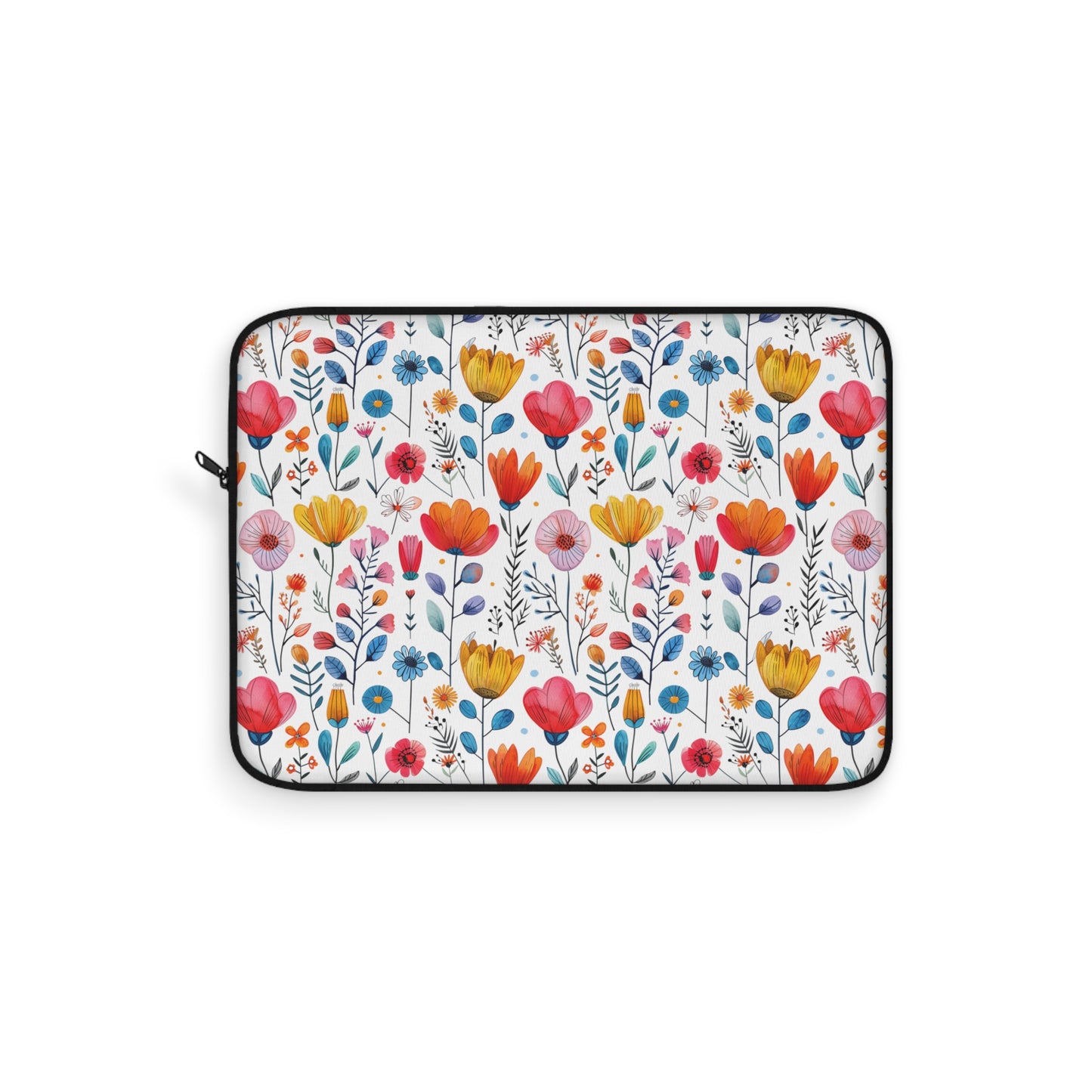 Vibrant Spring Blooms in a Kaleidoscope of Colors Laptop or Ipad Protective Sleeve 3 Sizes Available