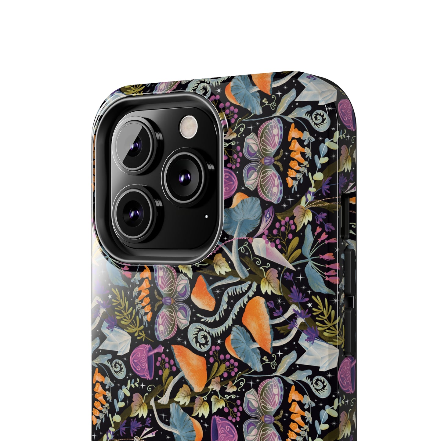 Whimsical Witches' Haven Mystical Garden of Mushrooms and Butterflies Iphone Tough Phone Case