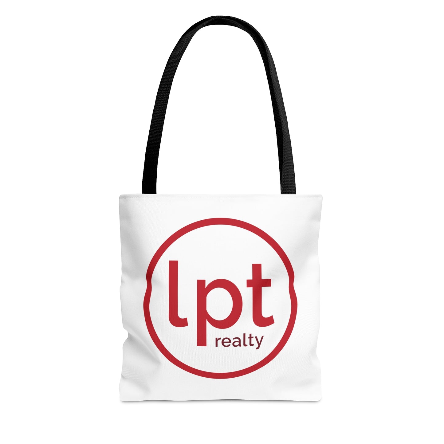 LPT Realty Logo's on Both Sides in Red - Canvas Tote 3 Sizes